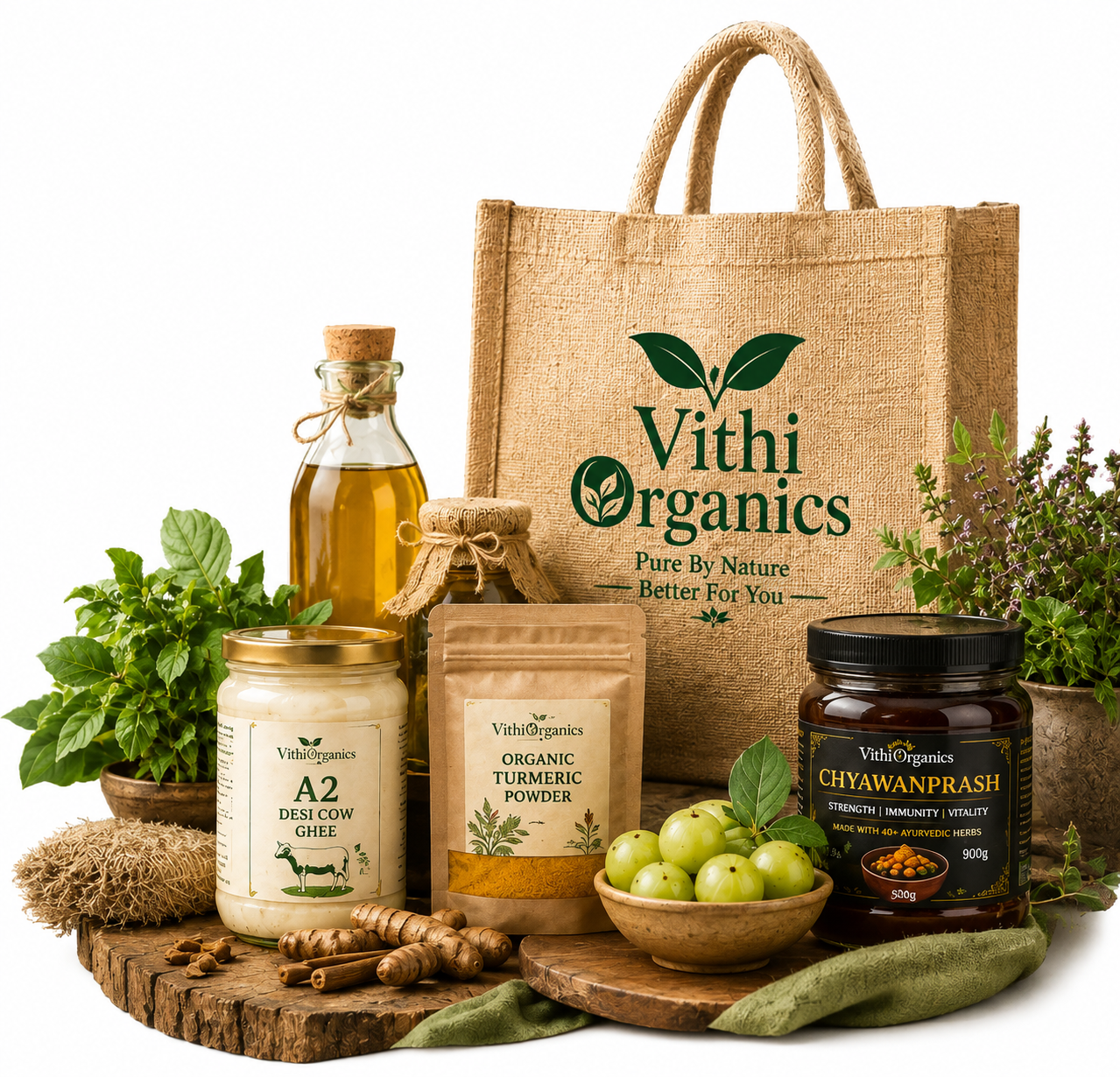 Natural herbs and organic ingredients